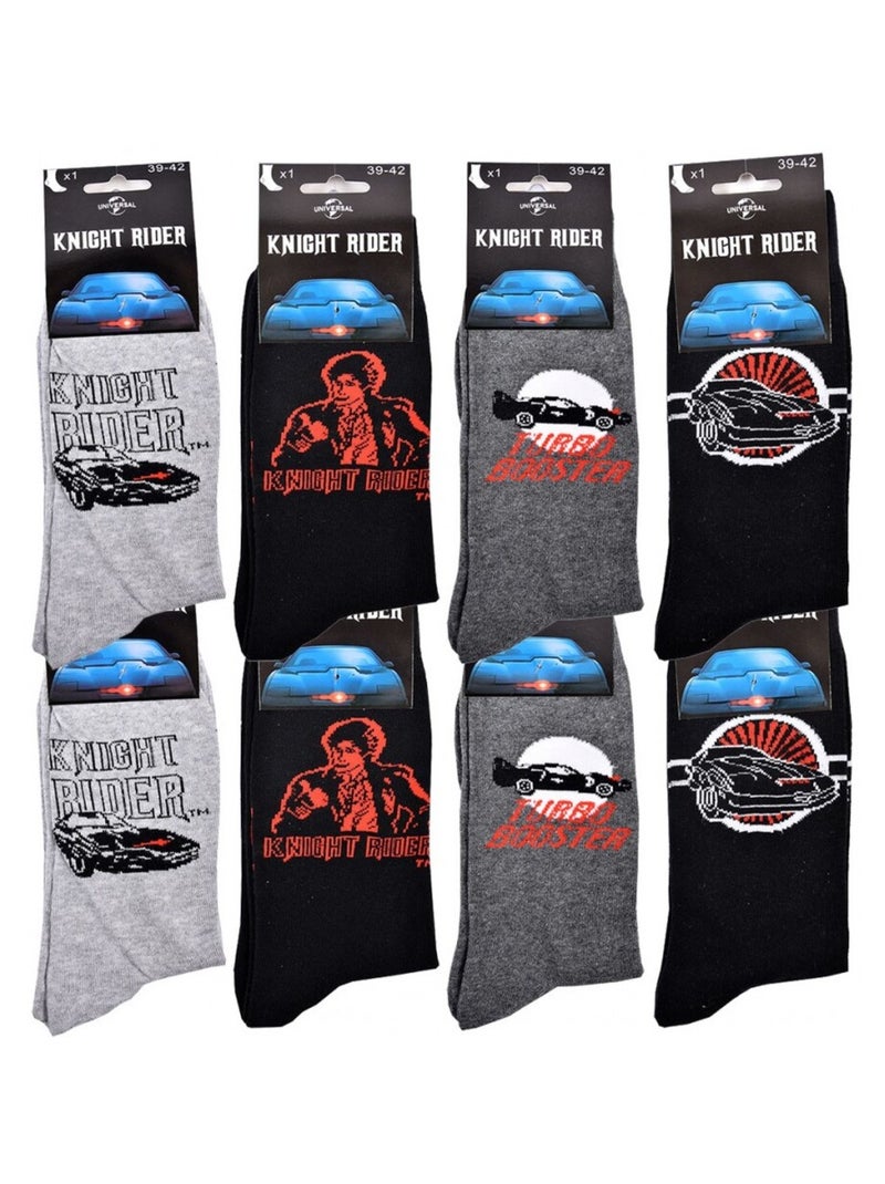 Chaussettes Pack HOMME K2000 - Pack de 8 Noir Gris clair Noir - Kiabi