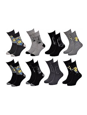 Chaussettes Pack HOMME LES MINIONS - Pack de 8