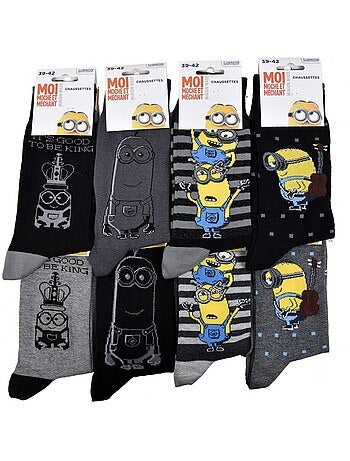 Chaussettes Pack HOMME LES MINIONS - Pack de 9