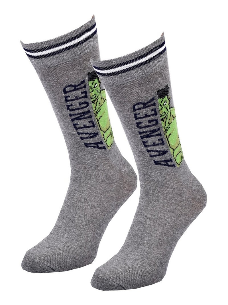 Chaussettes Pack Homme MARVEL AVENGERS Gris Vert - Kiabi