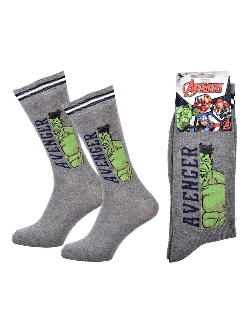 Chaussettes Pack Homme MARVEL AVENGERS Gris Vert - Kiabi