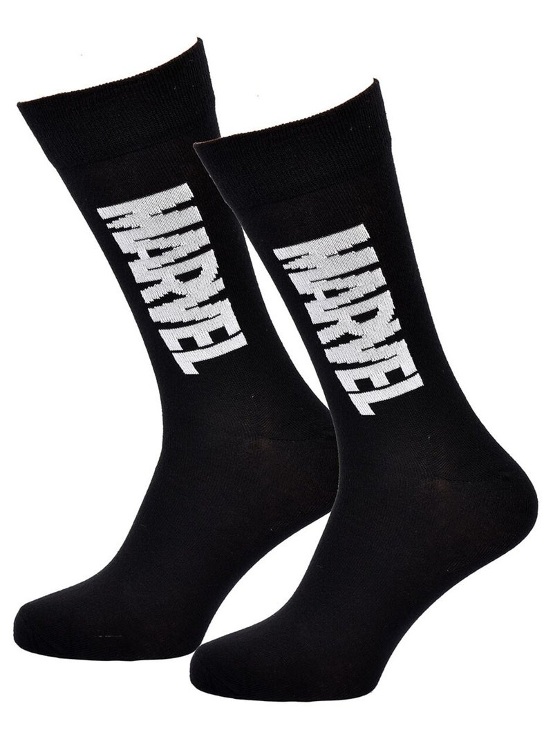 Chaussettes Pack Homme MARVEL AVENGERS Noir Blanc - Kiabi