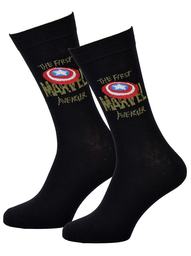 Chaussettes Pack Homme MARVEL AVENGERS Noir Rouge Blanc - Kiabi
