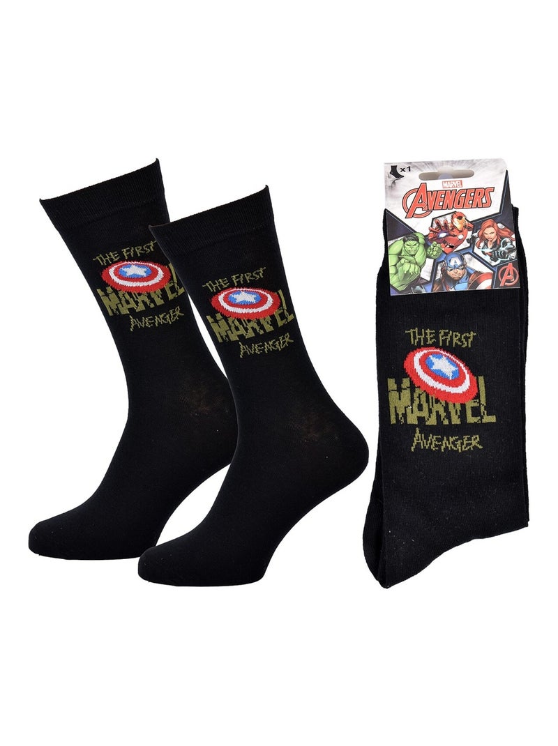 Chaussettes Pack Homme MARVEL AVENGERS Noir Rouge Blanc - Kiabi