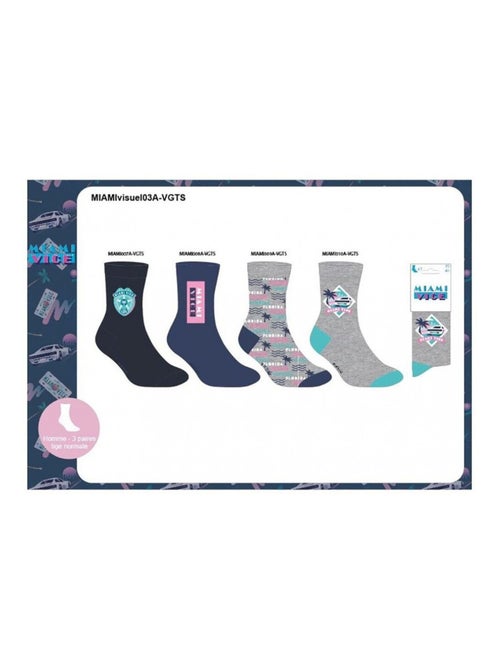 Chaussettes Pack HOMME MIAMI VICE - Pack de 4 - Kiabi