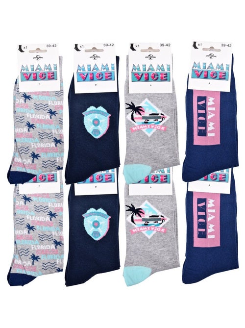 Chaussettes Pack HOMME MIAMI VICE - Pack de 8 - Kiabi