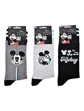 Chaussettes Pack HOMME MICKEY - Pack de 3