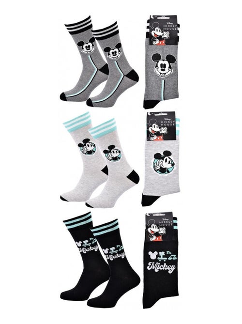 Chaussettes Pack HOMME MICKEY - Pack de 3 - Kiabi