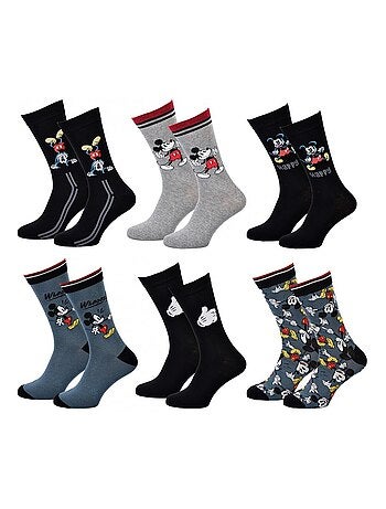 Chaussettes Pack HOMME MICKEY - Pack de 6