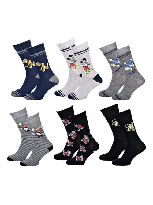 Chaussettes Pack HOMME MICKEY - Pack de 6 - Kiabi