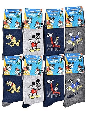 Chaussettes Pack HOMME MICKEY - Pack de 8