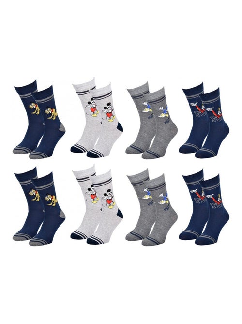 Chaussettes Pack HOMME MICKEY - Pack de 8 - Kiabi