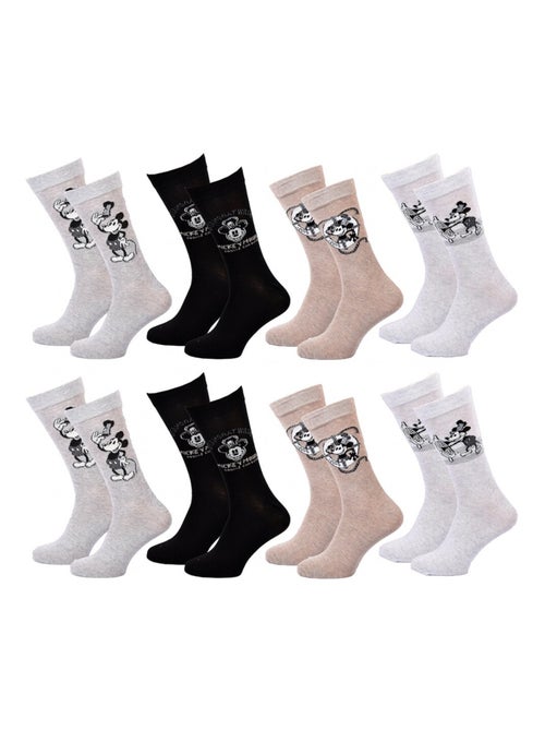 Chaussettes Pack HOMME MICKEY - Pack de 8 - Kiabi