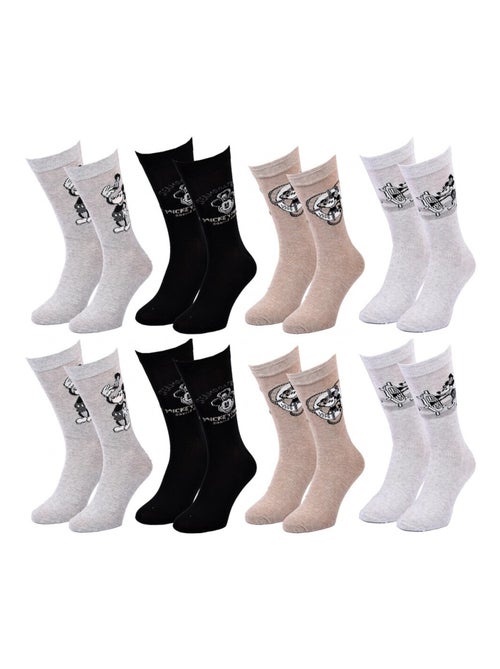 Chaussettes Pack HOMME MICKEY - Pack de 8 - Kiabi