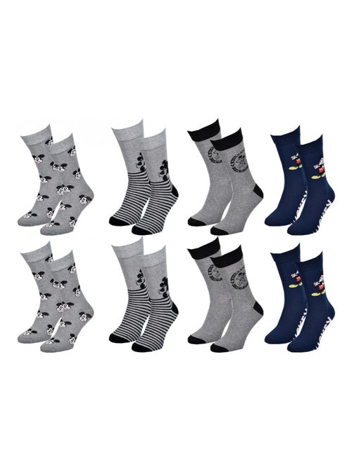 Chaussettes Pack HOMME MICKEY - Pack de 8 - Kiabi