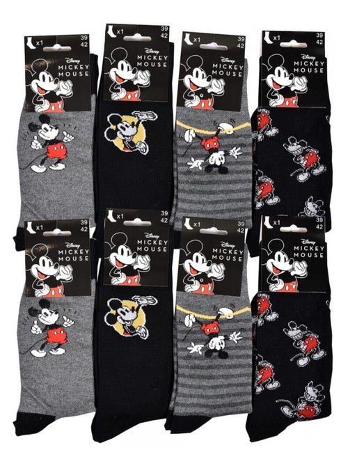 Chaussettes Pack HOMME MICKEY - Pack de 8 - Kiabi