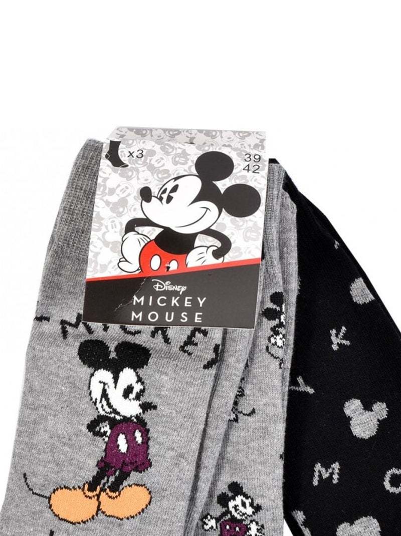 Chaussettes Pack HOMME MICKEY - Pack de 9 Bleu Gris clair Noir - Kiabi
