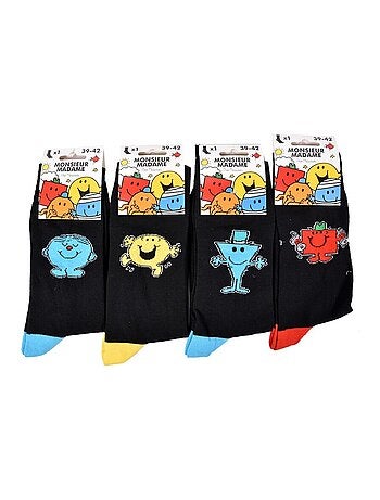 Chaussettes Pack HOMME MONSIEUR MADAME - Pack de 9
