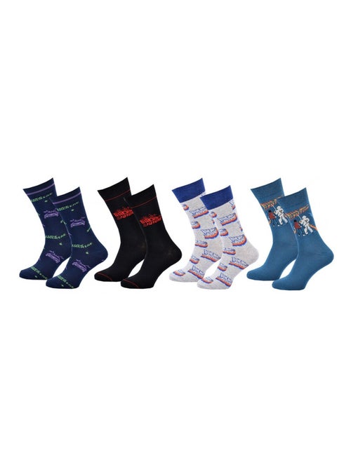 Chaussettes Pack HOMME RETOUR VERS LE FUTUR - Pack de 4 - Kiabi
