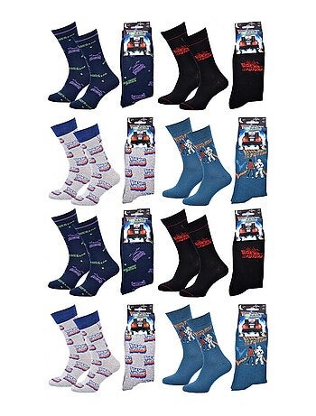 Chaussettes Pack HOMME RETOUR VERS LE FUTUR - Pack de 8