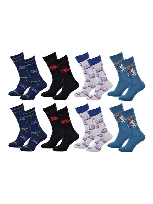 Chaussettes Pack HOMME RETOUR VERS LE FUTUR - Pack de 8 - Kiabi