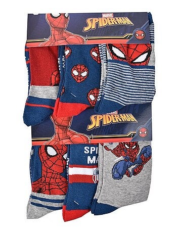 Chaussettes Pack HOMME SPIDERMAN - Pack de 9