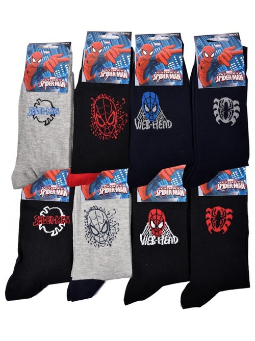 Chaussettes Pack HOMME SPIDERMAN - Pack de 9 - Kiabi