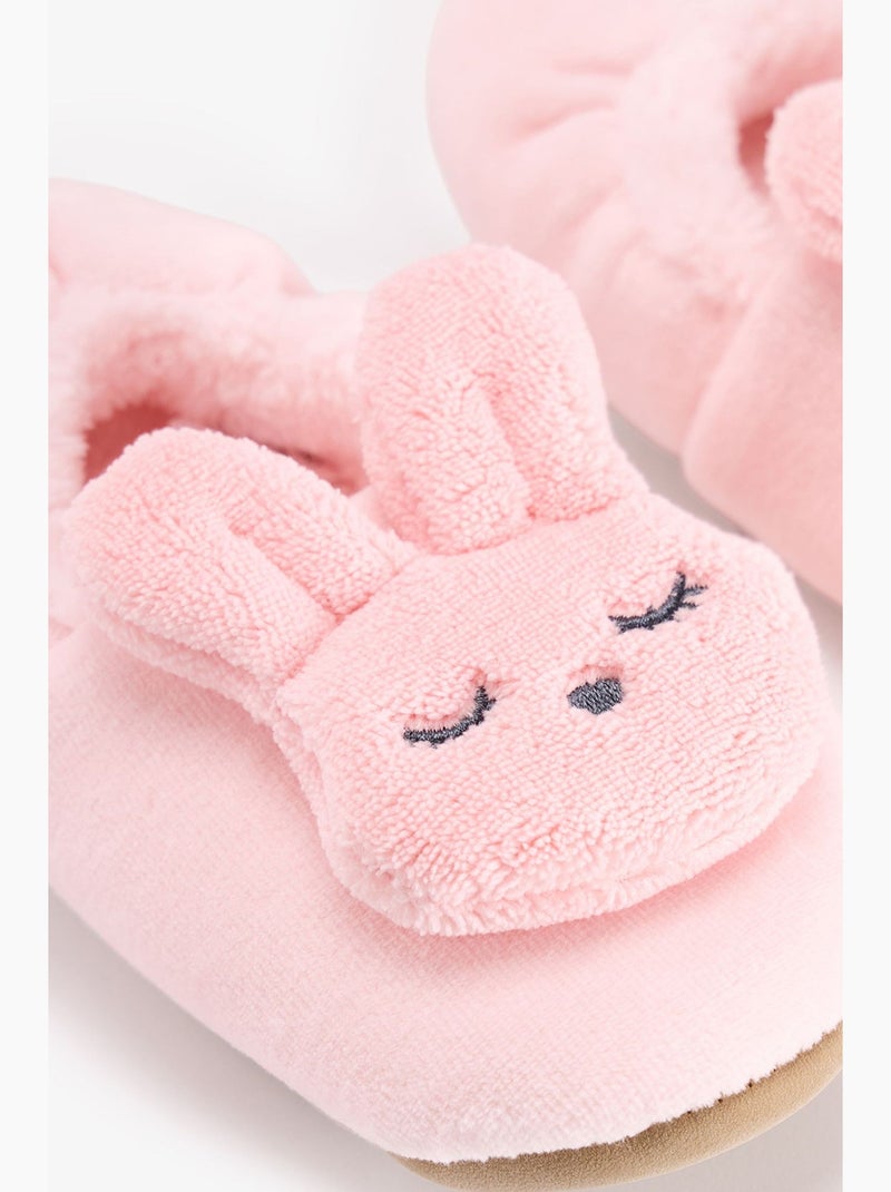 Chaussettes-pantoufles à motif sleepy bunny unicorn pour fille penti Rose dragée - Kiabi