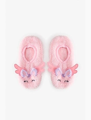 Chaussettes-pantoufles fille winged unicorn penti
