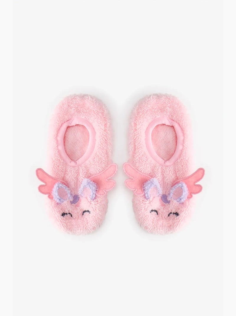 Chaussettes-pantoufles fille winged unicorn penti Rose - Kiabi