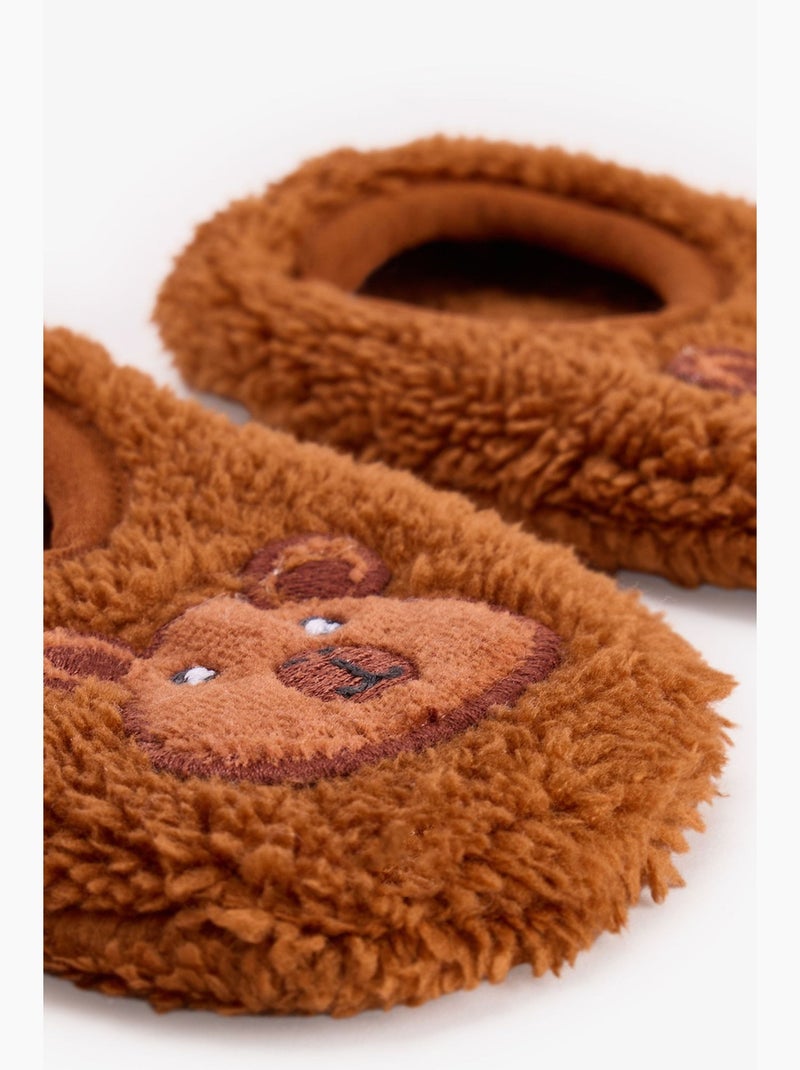 Chaussettes-pantoufles garçon capy bestie penti Marron - Kiabi