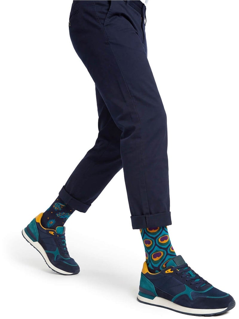 Chaussettes Paon Majestueux Bleu - Kiabi