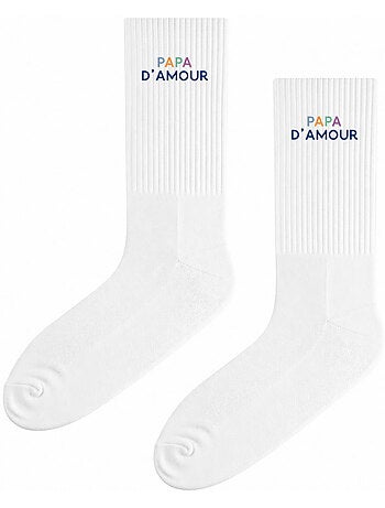 Chaussettes PAPA D'AMOUR COLORÉ