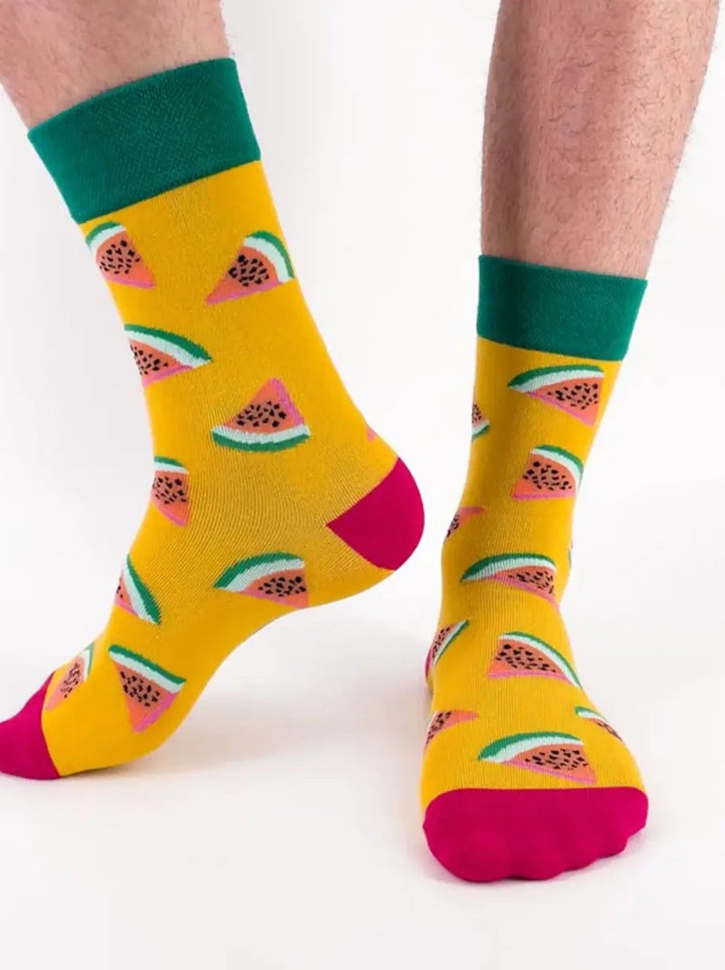 Chaussettes Pastèque | Titeschaussettes Jaune - Kiabi