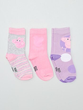Chaussettes Peppa Pig Enfant Taille 9-11,5 - Paire Neuve Avec étiquettes, Rose, Matière Polyester