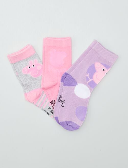 Chaussettes 'Peppa Pig' - lot de 3 - Kiabi