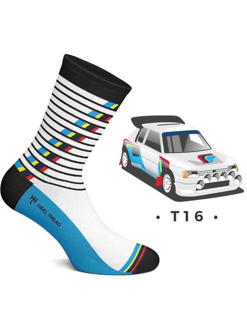 Chaussettes Peugeot 205 Turbo 16 Blanc - Kiabi