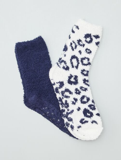 Chaussettes pilou antidérapantes - lot de 2 - Kiabi