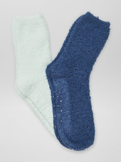 Chaussettes pilou antidérapantes - lot de 2 - Kiabi