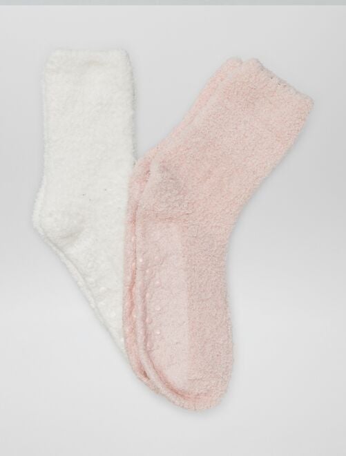 Chaussettes pilou antidérapantes - lot de 2 - Kiabi