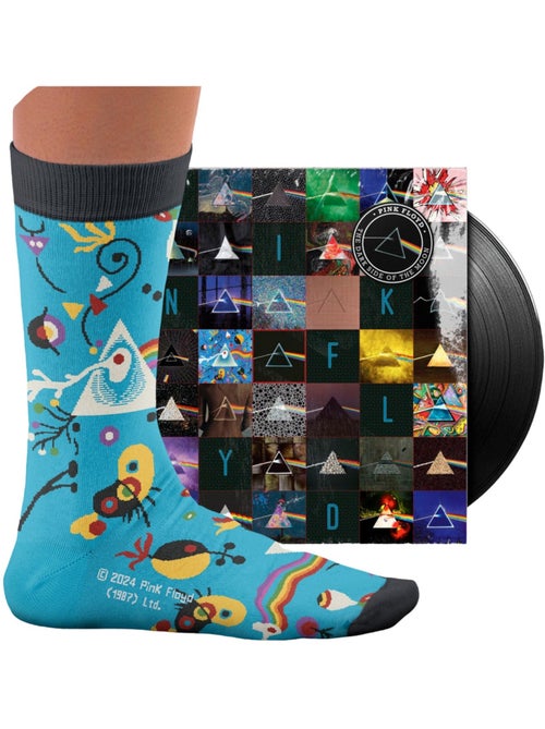 Chaussettes Pink Floyd, Dark Side of the Moon, Bleues - Kiabi