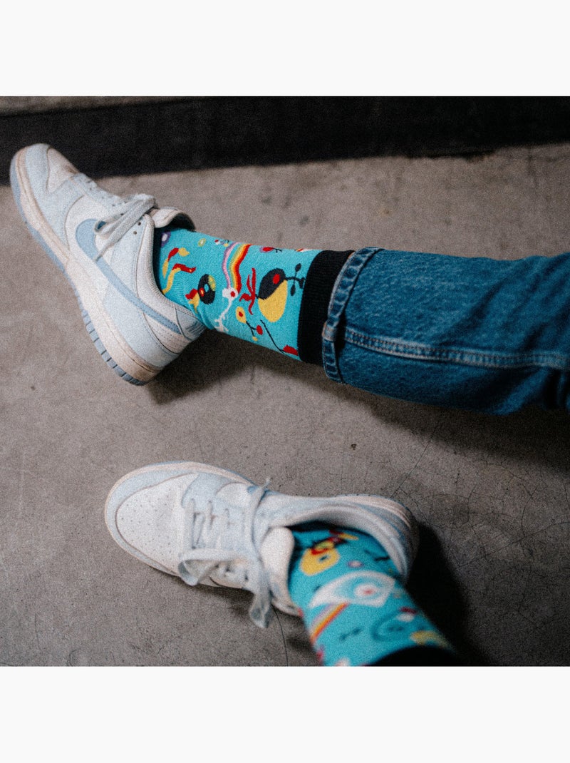 Chaussettes Pink Floyd, Dark Side of the Moon, Bleues Bleu - Kiabi