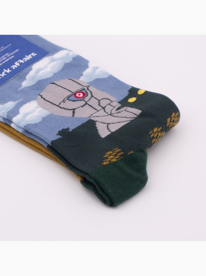 Chaussettes Pink Floyd, The Division Bell Bleu - Kiabi