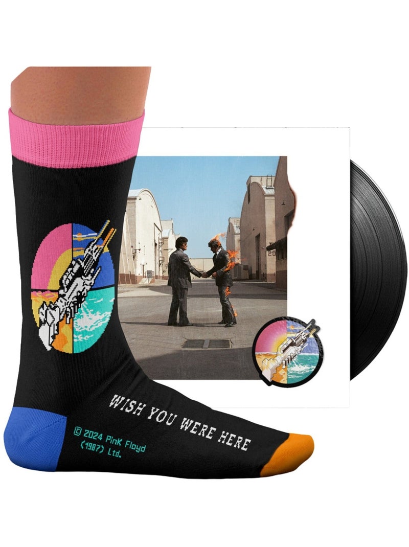 Chaussettes Pink Floyd, Wish You Were Here Noir - Kiabi