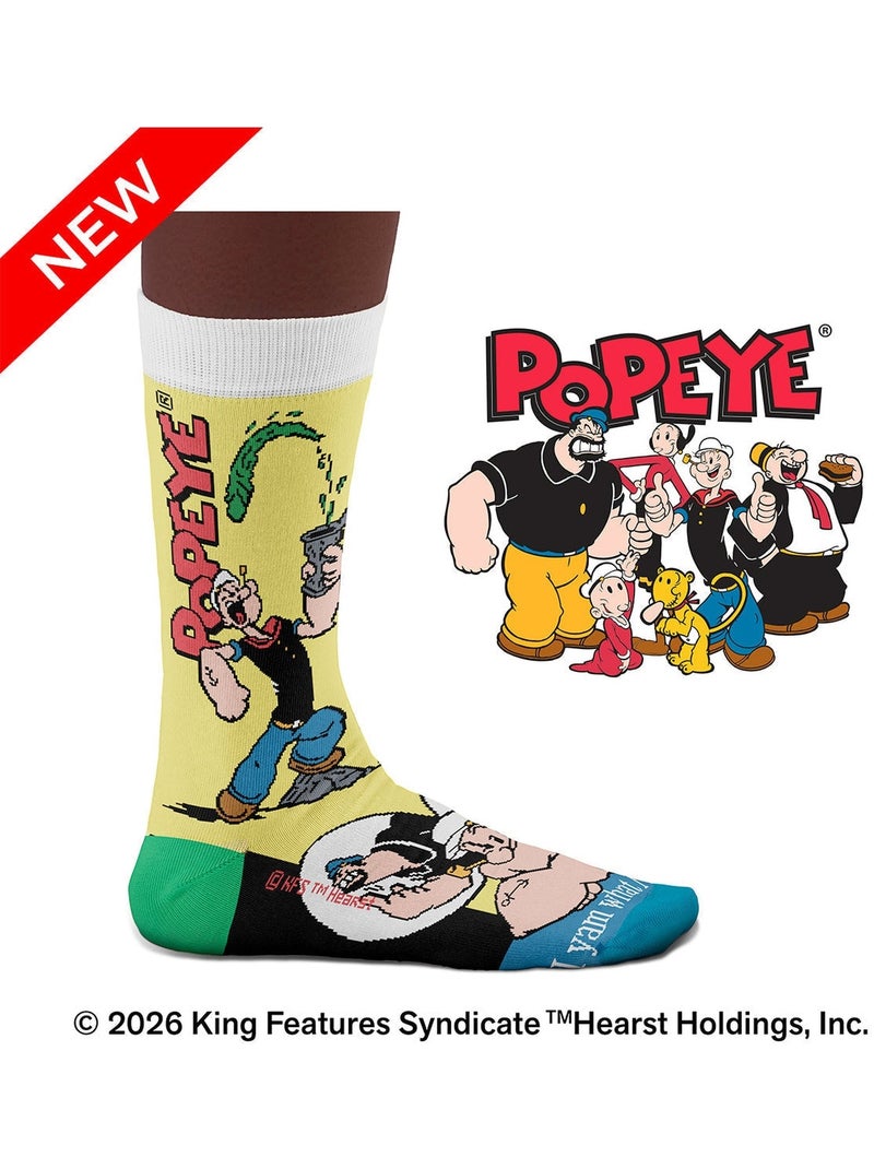 Chaussettes Popeye I Yam What I Yam Jaune - Kiabi