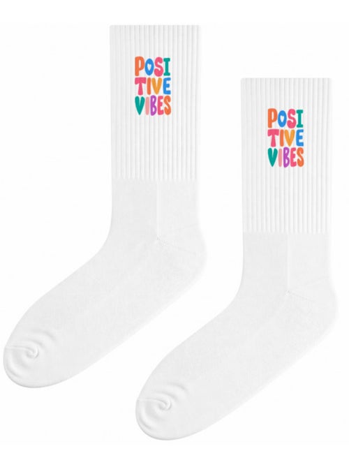 Chaussettes POSITIVE VIBES - Kiabi