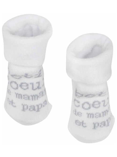 Chaussettes Pour Bébé - Petit Coeur - Kiabi