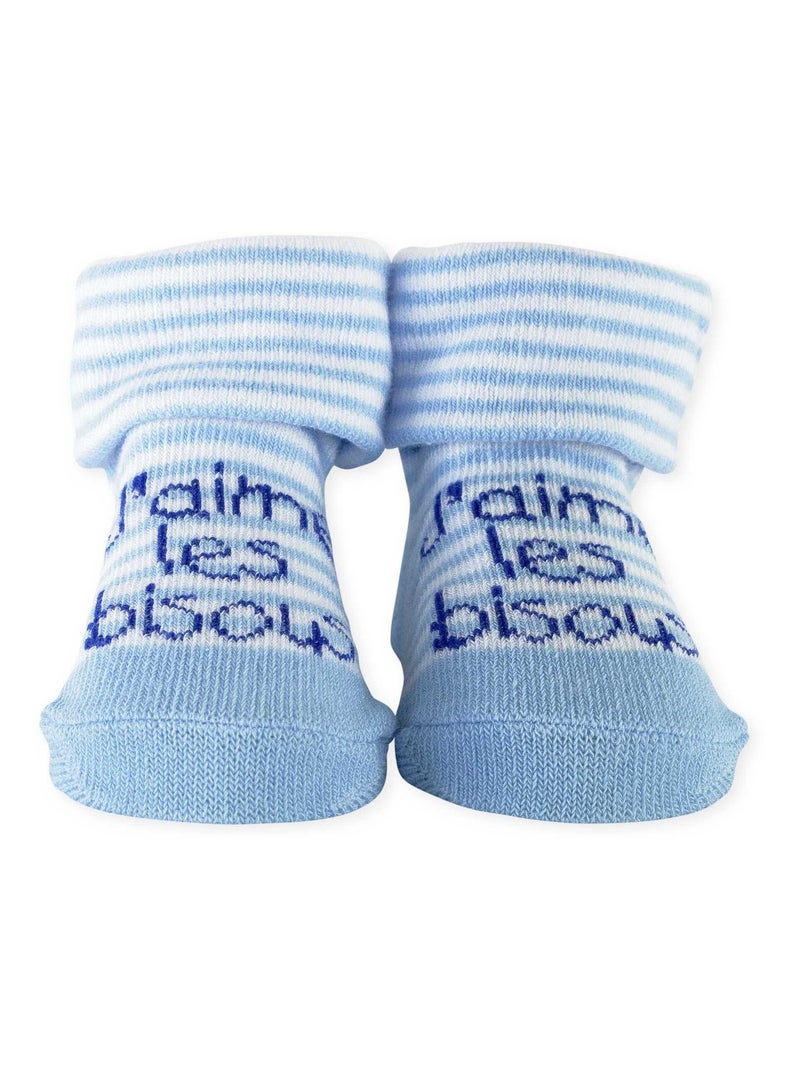 Chaussettes pour bébé Bleu - Kiabi