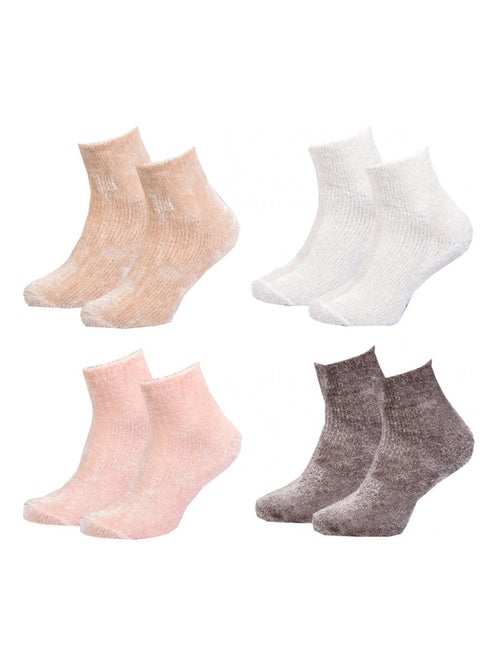 Chaussettes pour Femme Casa Socks Toucher Doux - Pack de 4 - Kiabi