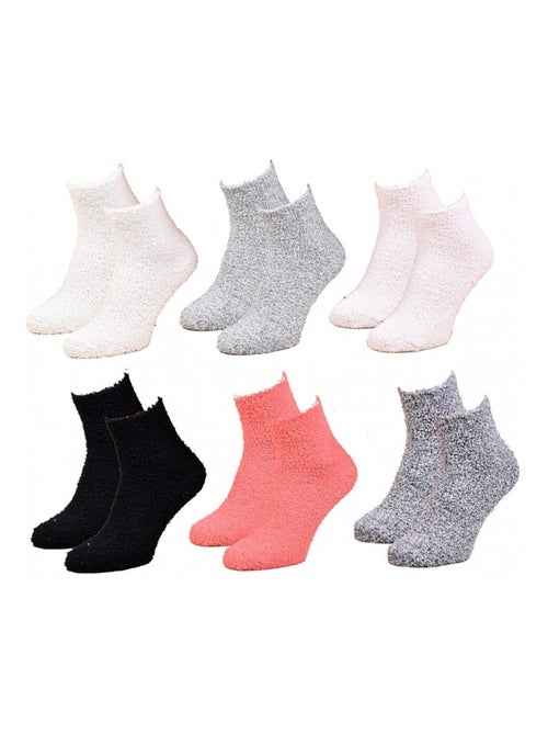 Chaussettes pour Femme Casa Socks Toucher Doux - Pack de 6 - Kiabi